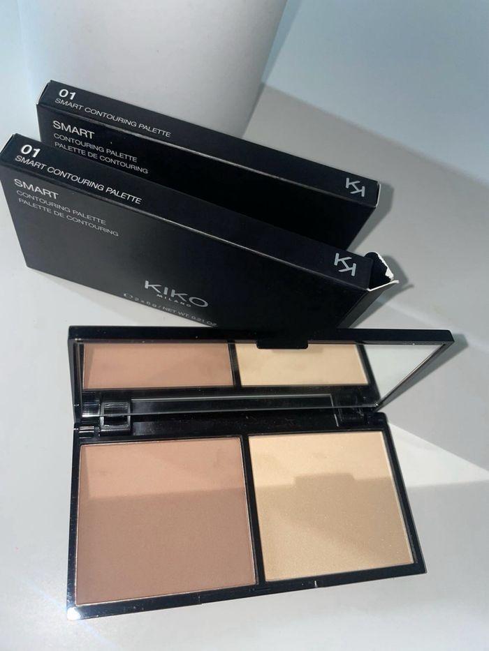 Palette contouring kiko smart 01 visage poudre bronzante et un highlighter