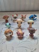 Lot 10 figurines animaux petshop / style petshop