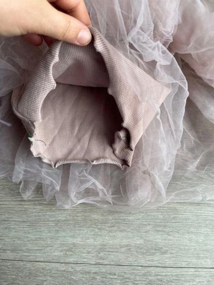 Robe avec tulle vieux rose 90 cm (12 mois) - photo numéro 3