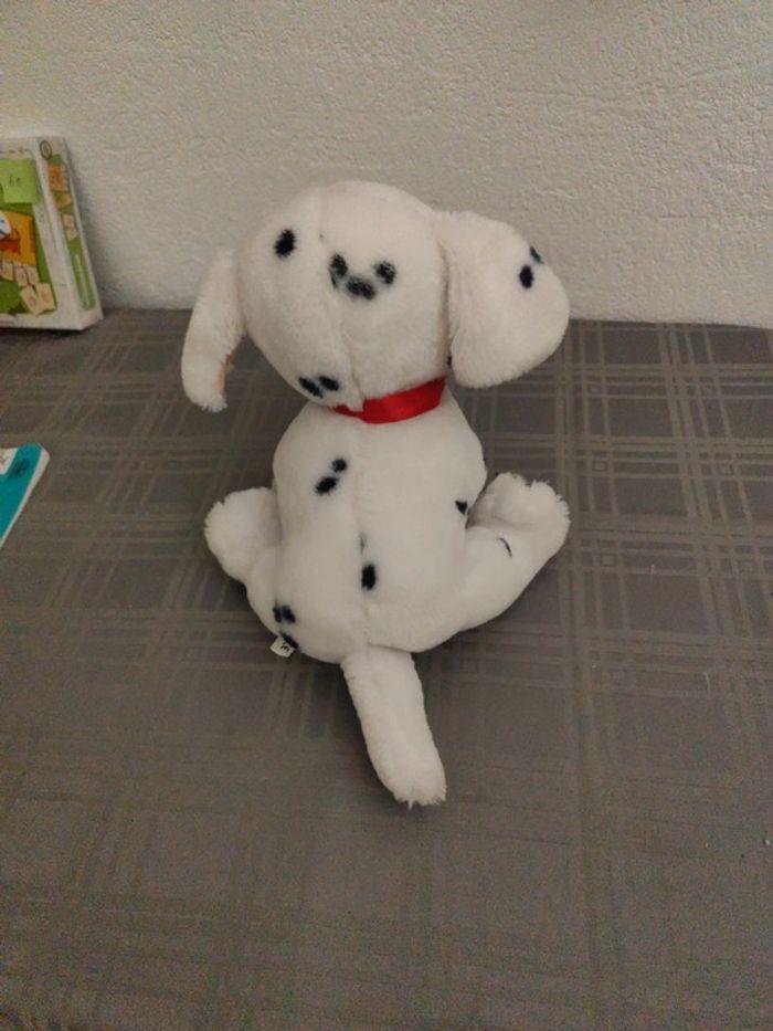 Chien blanc en peluche - photo numéro 3