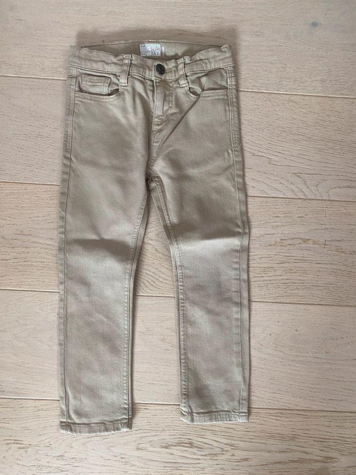 Pantalon slim beige - photo numéro 1