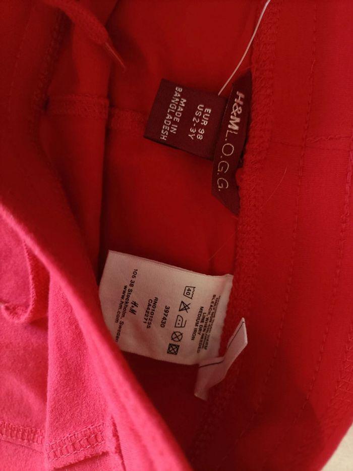 Pantalon hm rouge 3 ans - photo numéro 5