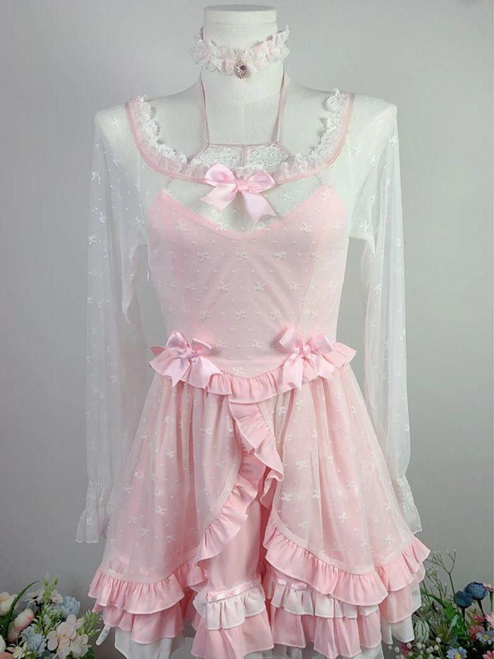 Dress Robe Pink Barbie Cute Kawaii Manga Anime Cosplay Lolita - photo numéro 4