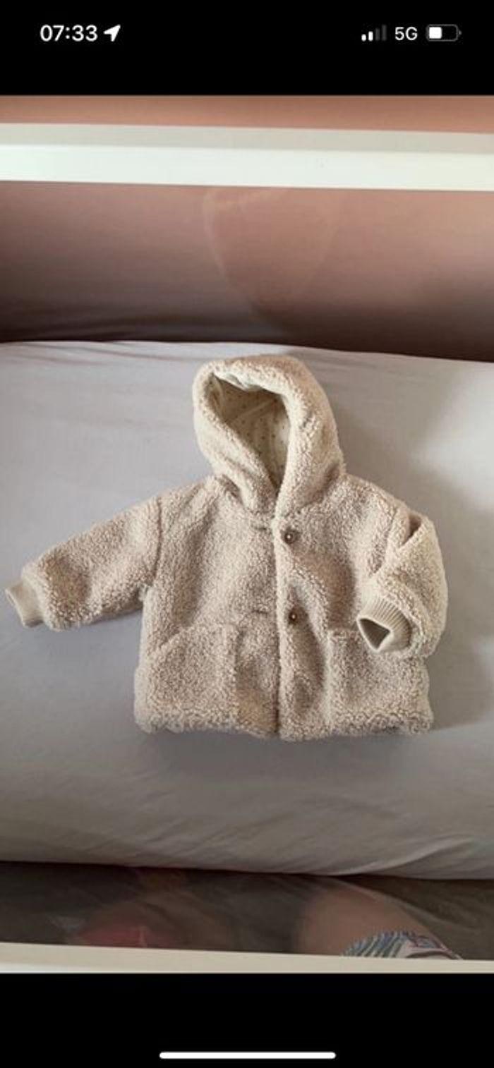 Manteau effet mouton bébé mixte ZARA - photo numéro 1