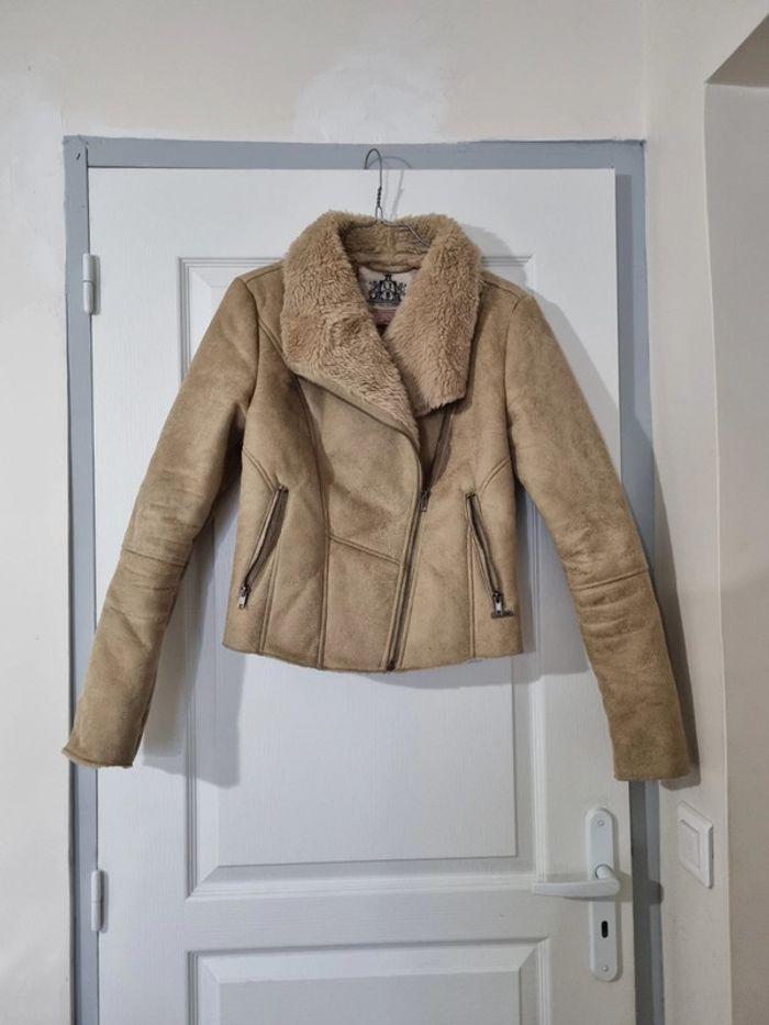 Veste aviateur beige - photo numéro 2