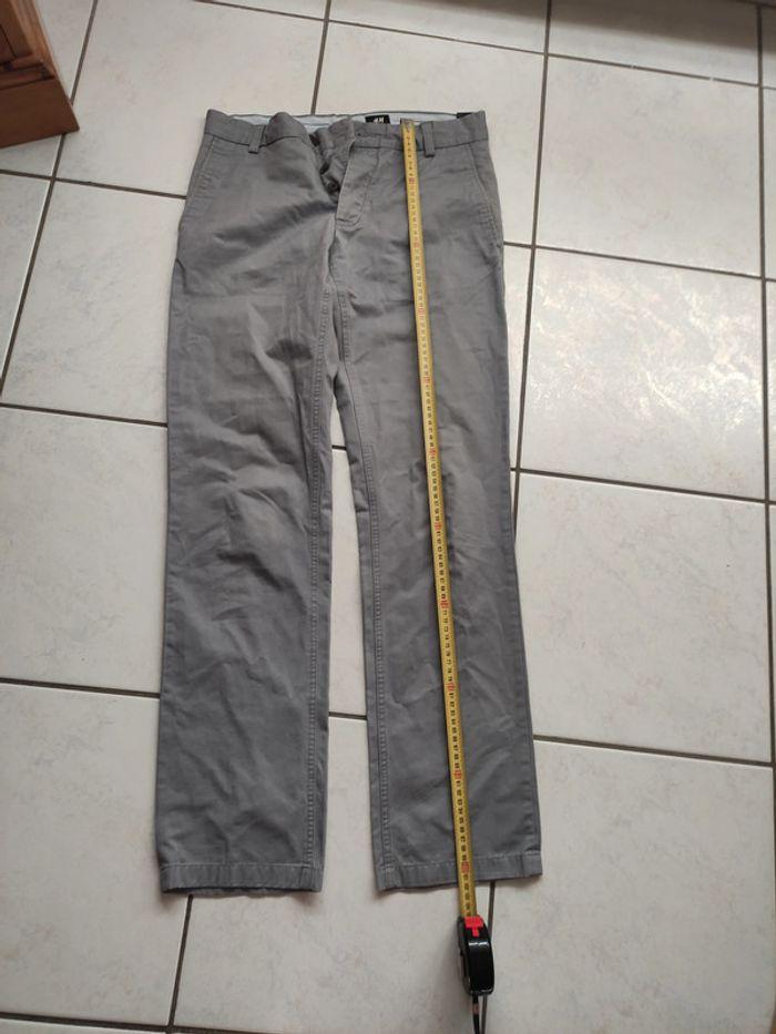 Pantalon chino homme gris H&M 38 - photo numéro 7