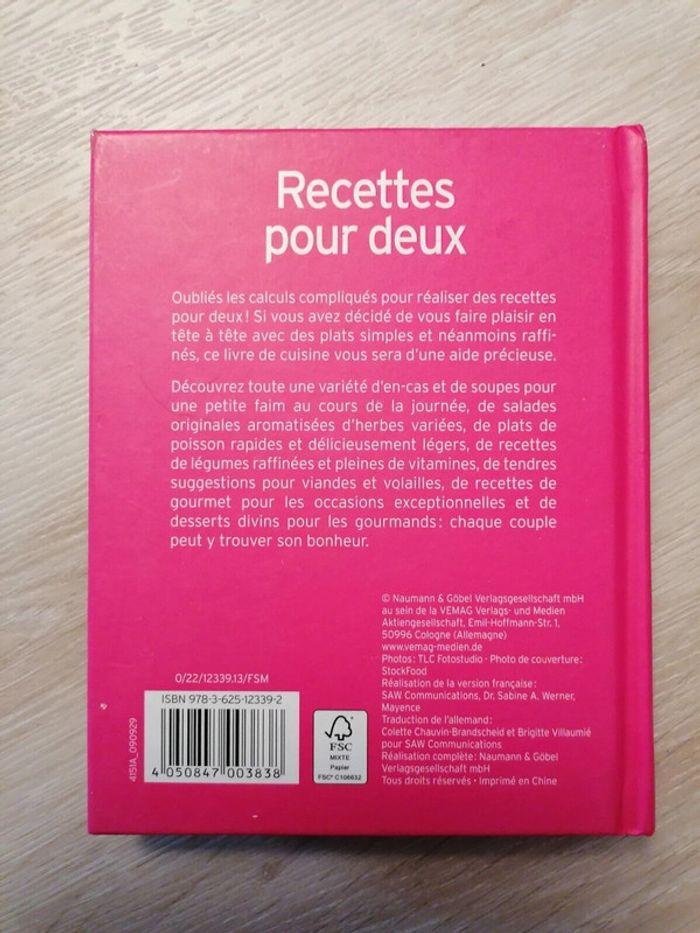 livre de recette Recettes pour deux - photo numéro 2