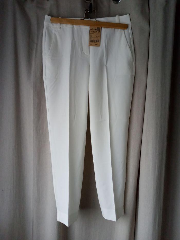 Pantalon blanc taille 38 promod - photo numéro 3