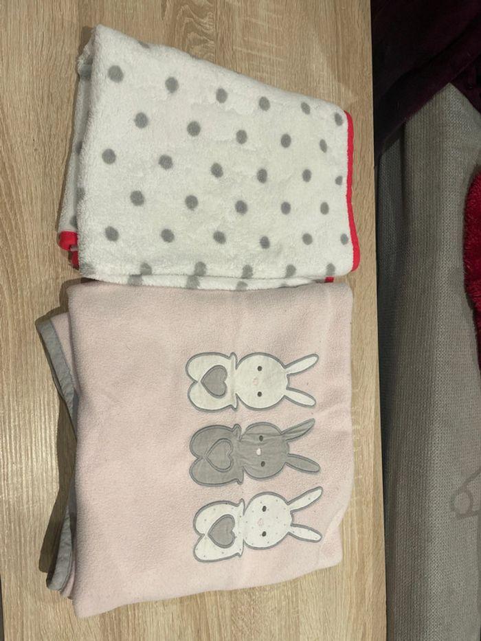 Lot de 2 couverture bébé