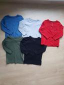 Lot t shirts manches longues 18 24 mois