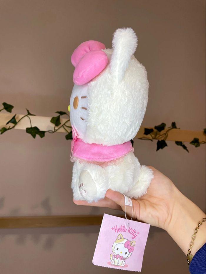 Peluche Hello Kitty déguisement chaton blanc - photo numéro 6