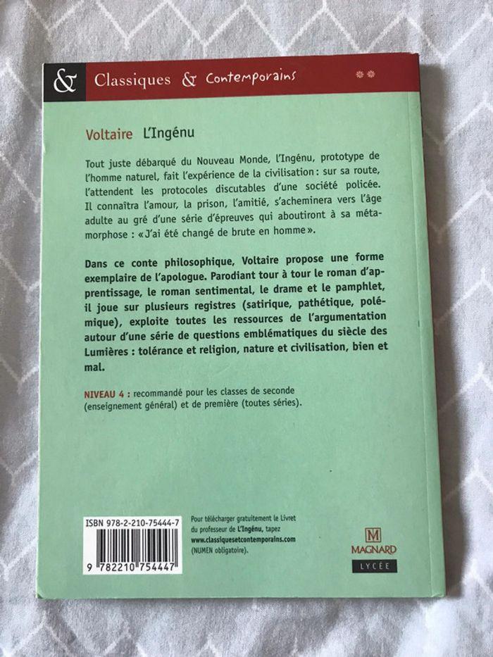 Livre l’ingenu - photo numéro 2