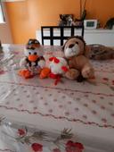 3 peluches