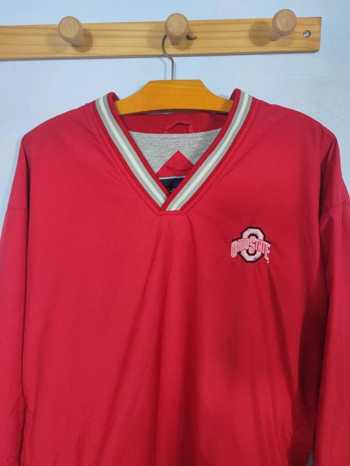 Pull / Veste Buckeyes Ohio State Logo Brodé 90's Vintage Rouge Taille M Homme - photo numéro 3