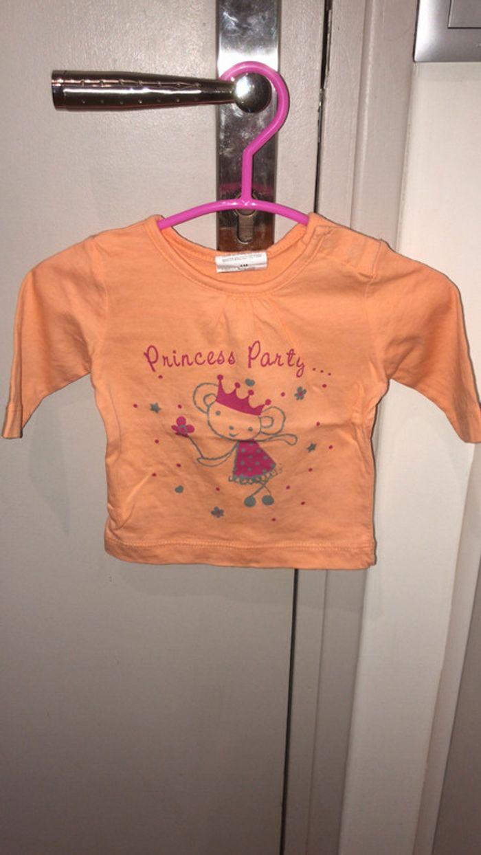 T-shirt bébé fille 1 mois