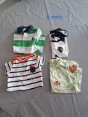 Lot de 4 combi short 6 mois