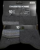 Lot de 10 paire de chaussettes  homme 39/42 neuve