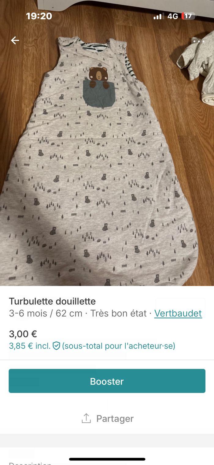 Lot de deux turbulette marque Vertbaudet - photo numéro 2