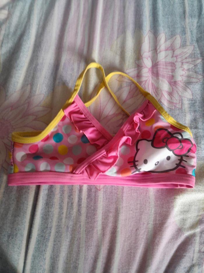 Haut maillot de bain Hello Kitty 7ans - photo numéro 1