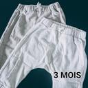 Lot de 2 pantalons sarouels bébé