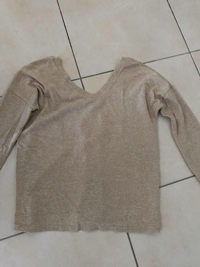 Pull fin beige - photo numéro 1