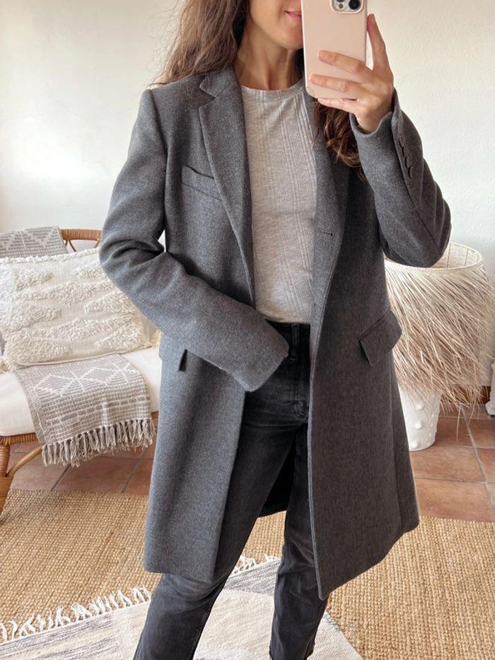 Manteau gris Zara Manteco - photo numéro 1