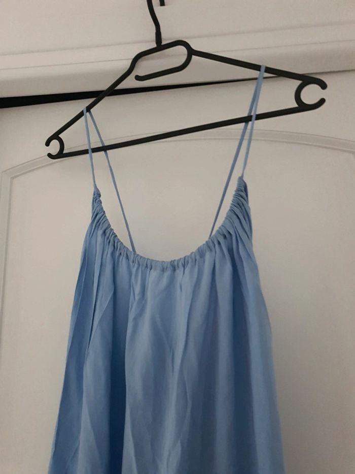 Robe longue bleue zara - photo numéro 2