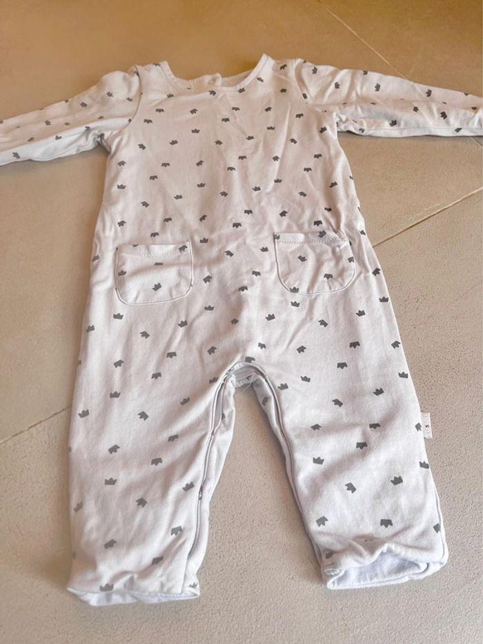 P’tit bisou pyjama combinaison bébé fille ou garçon 6 mois - photo numéro 2