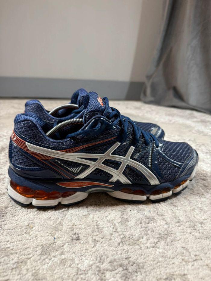 Asics Gel Evate 2 FluidRide Blue & Orange - photo numéro 3