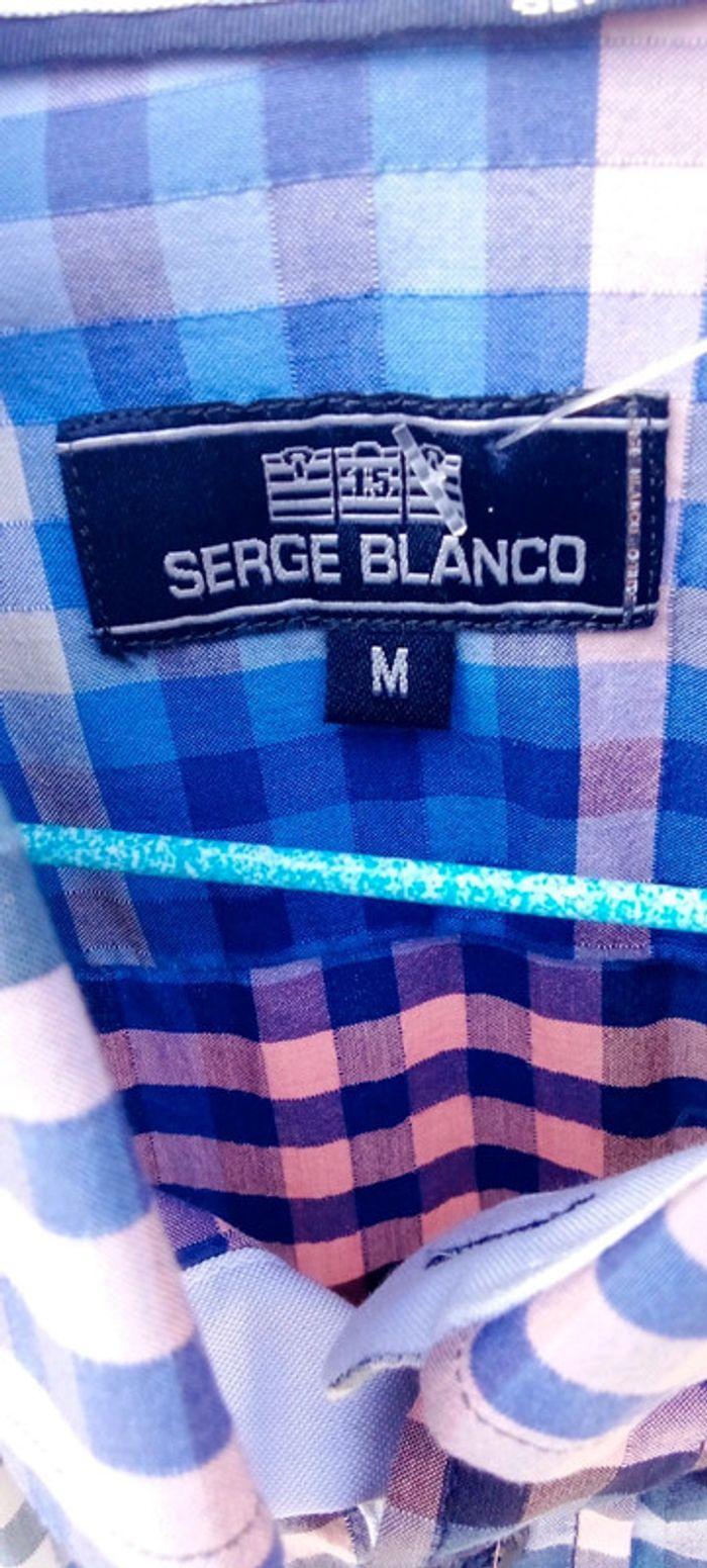 Chemise manches longues à carreaux Serge Blanco taille M - photo numéro 5