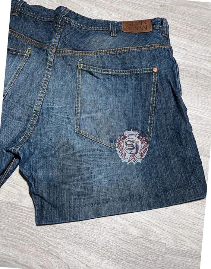 🩳 Short vintage hip hop Sean John en jean Bleu Taille XL 🩳 - photo numéro 11