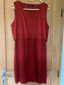 Robe rouge brique taille L