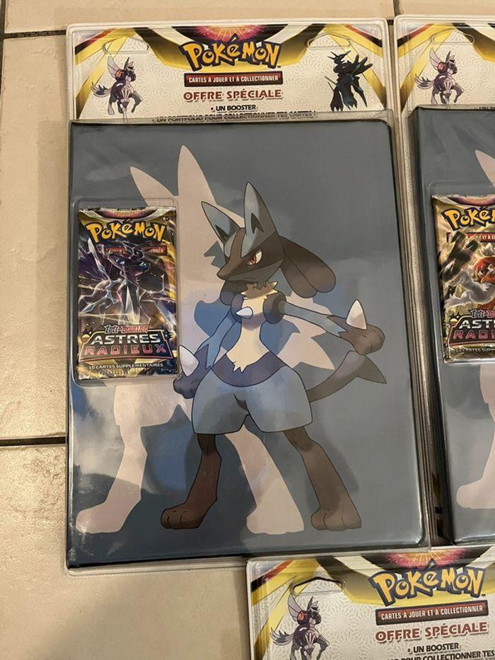 Porte folio + booster Pokémon astres radieux lucario - photo numéro 2