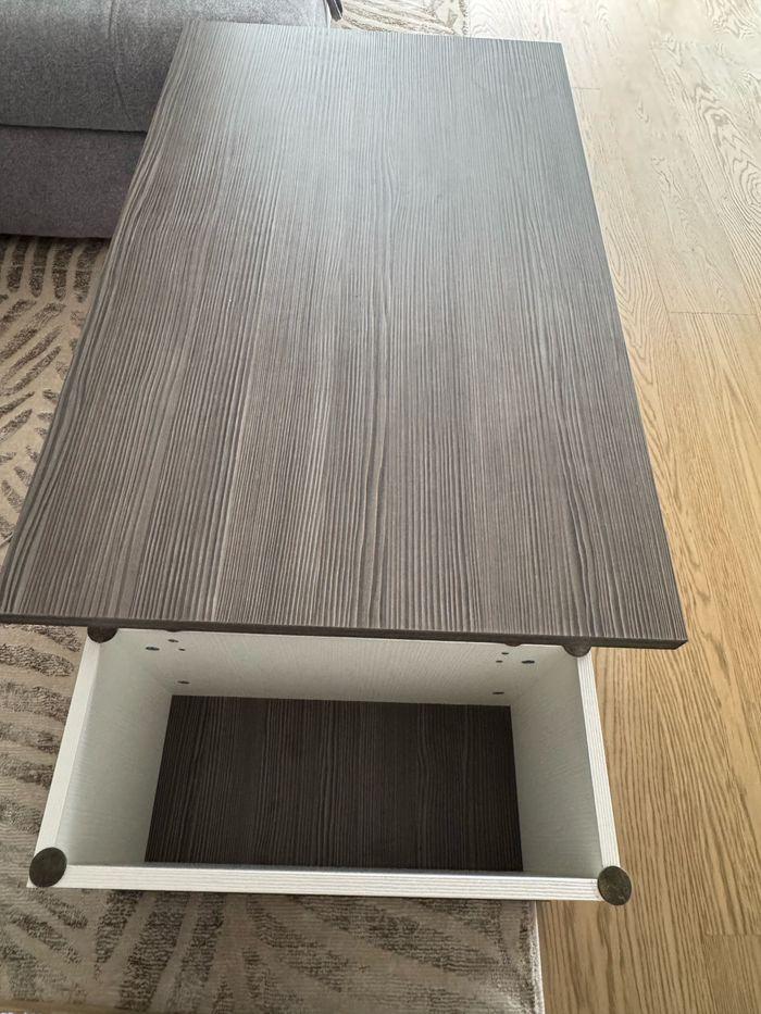 Table basse avec rangement et plateau relevable - photo numéro 5