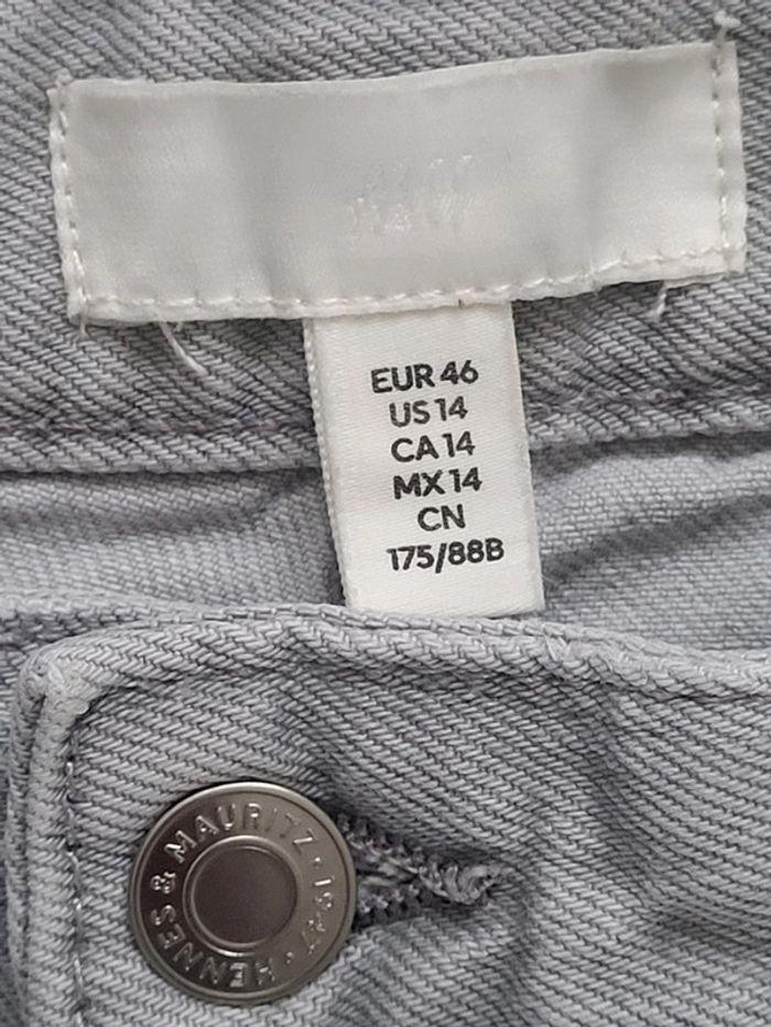 Jean large gris clair H&M Taille 46 - photo numéro 6