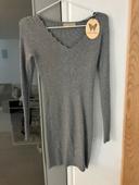 Robe pull grise neuve