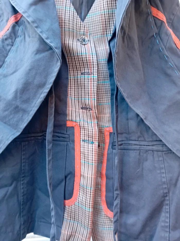 Veste sans manche effet double  veston - photo numéro 3