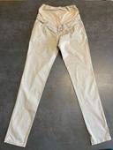 Pantalon colline/verbaudet beige grossesse type chino taille 34