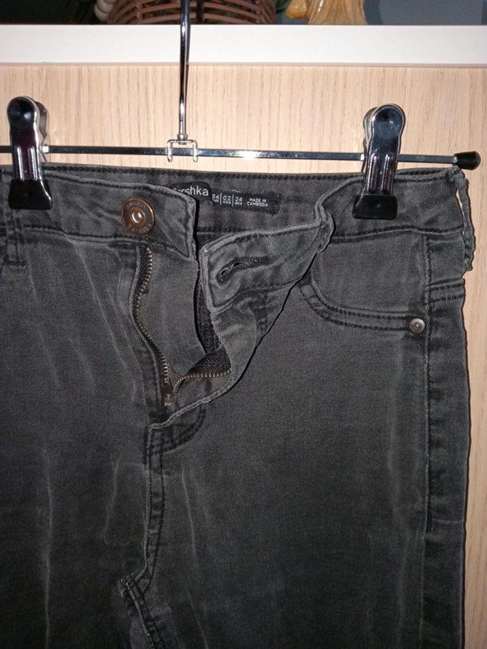 Jeans slim noir délavé taille34 - photo numéro 3