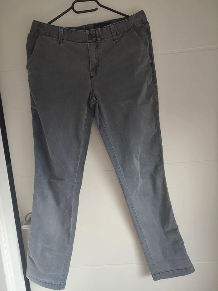 pantalon droit GAP gris taille 34 - photo numéro 1