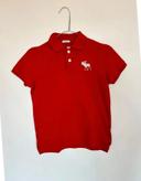 Polo garçon Abercrombie rouge taille 6 ans