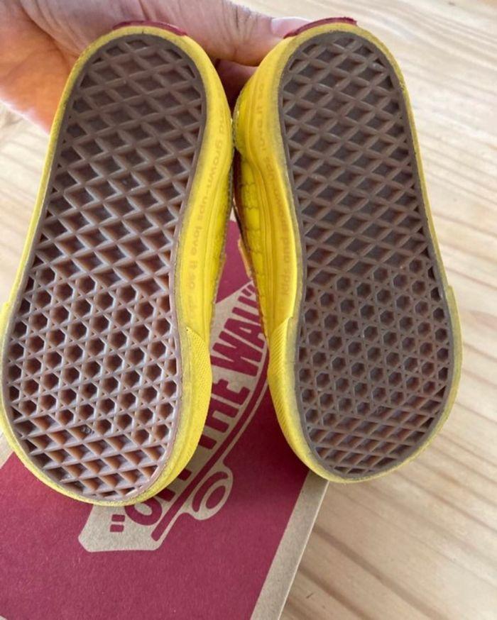 Baskets vans pointure 22,5 jaune verni - photo numéro 5