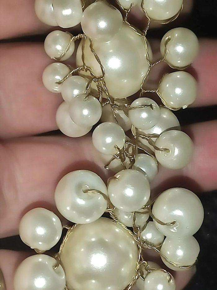 Collier perles blanches - photo numéro 5