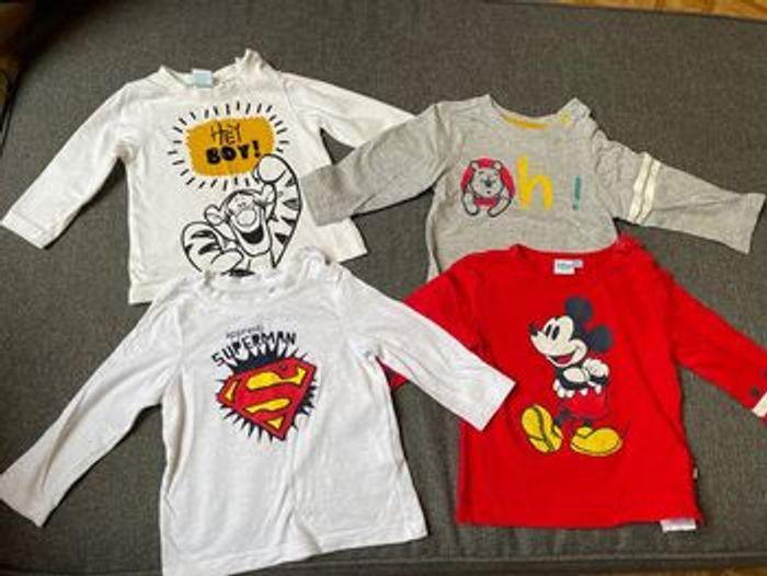 4 tee shirts 6 mois - photo numéro 1