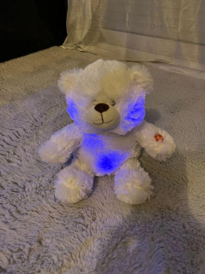 Peluche ourson lumineux et berceuse - photo numéro 4