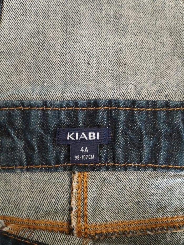 Salopette-short en jean Kiabi 4 ans - photo numéro 3