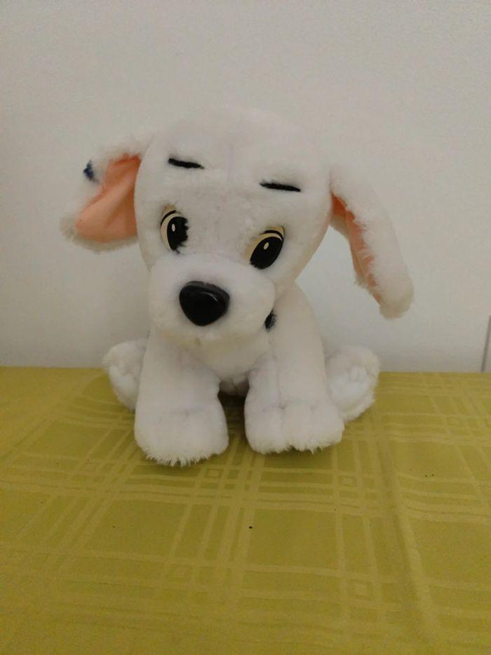 Chien blanc en peluche - photo numéro 4