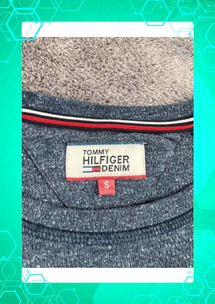 👕 Sweat Pull Tommy Hilfiger logo brodé Bleu Marine Taille S 👕 - photo numéro 7