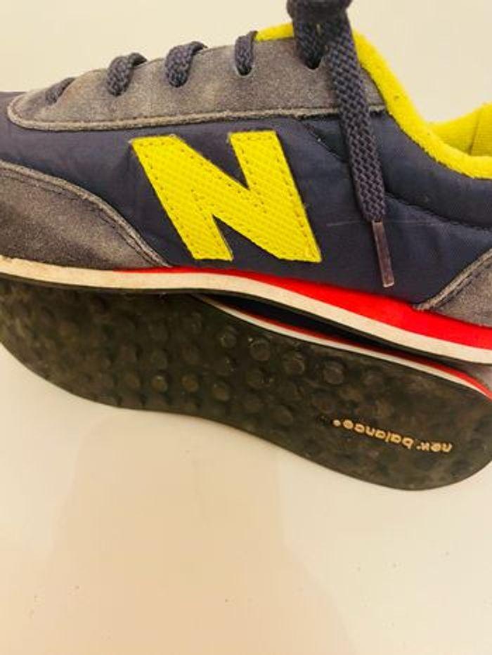 Basket New Balance - Enfant  garçon Taille 38- à Lacets - Cuir Daim - photo numéro 3