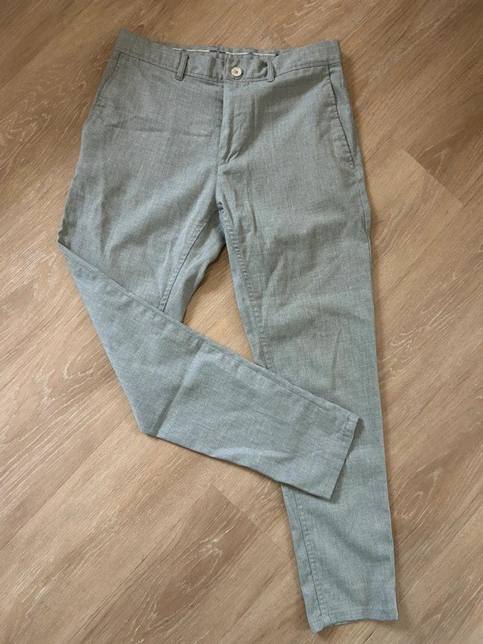 Pantalon gris Zara homme - photo numéro 1